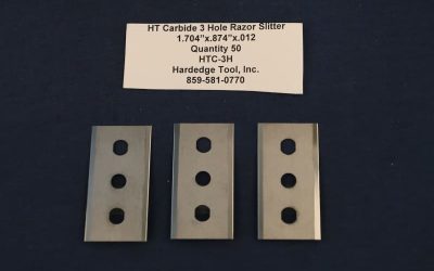 Unlocking Precision Cutting: The Carbide 3 Hole Razor Slitter Blade by Hardedge Tool